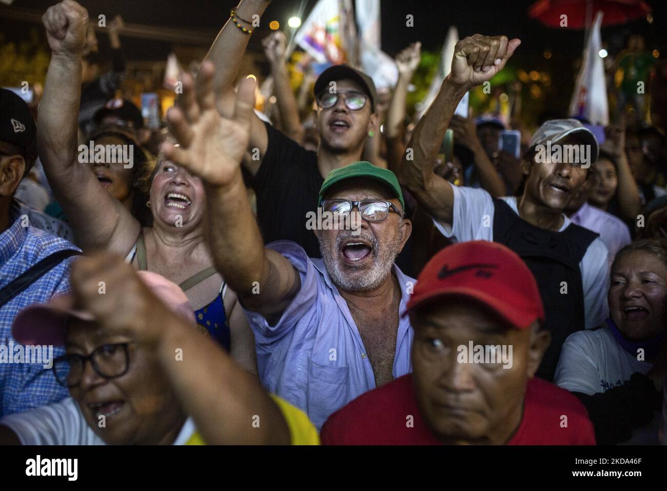 Ultima campagna elettorale di Francia, candidato al vice presidente di Gustavo Petro per Patto Históricofor le elezioni del 2022 maggio 29. Santiago de Cali, Colombia, 15 maggio 2022. (Foto di Robert Bonet/NurPhoto) Foto Stock