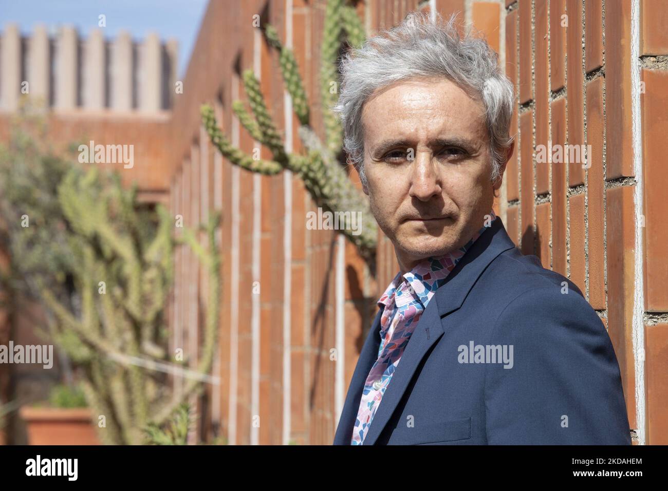 Lo storico e scrittore francese Ivan Jablonka, posa durante la sua visita a Barcellona, in Catalogna, Spagna, il 20 maggio, 2022 (foto di Albert Llop/NurPhoto) Foto Stock