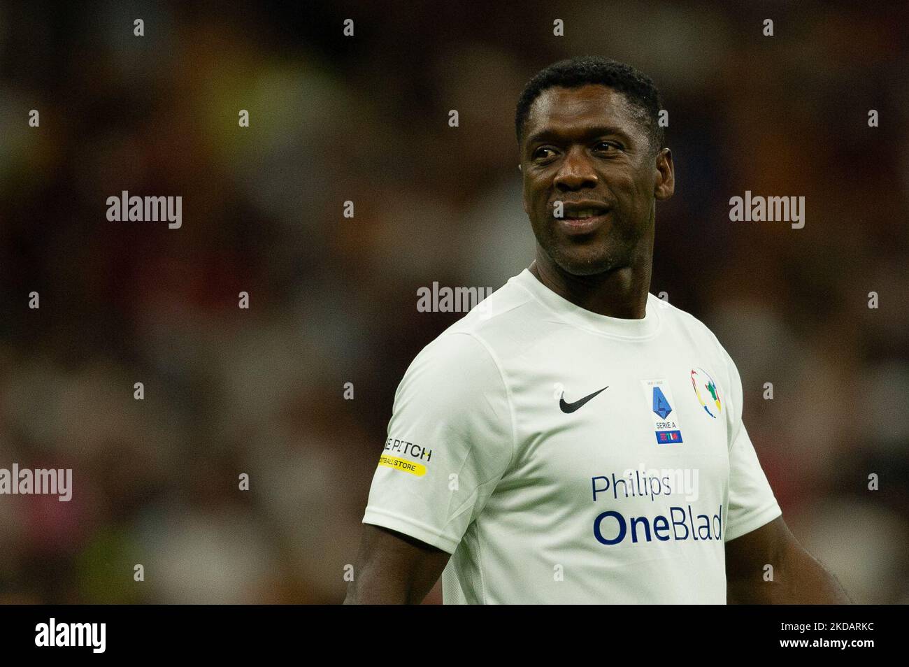 Clarence Seedorf durante il calcio integrazione Heroes Match nello stadio Giuseppe Meazza (San Siro), Milano, Italia, il 23 maggio 2022. L'evento è stato promosso da Samuel Eto'o e dalla sua fondazione benefica per i bambini africani. (Foto di Lorenzo di Cola/NurPhoto) Foto Stock