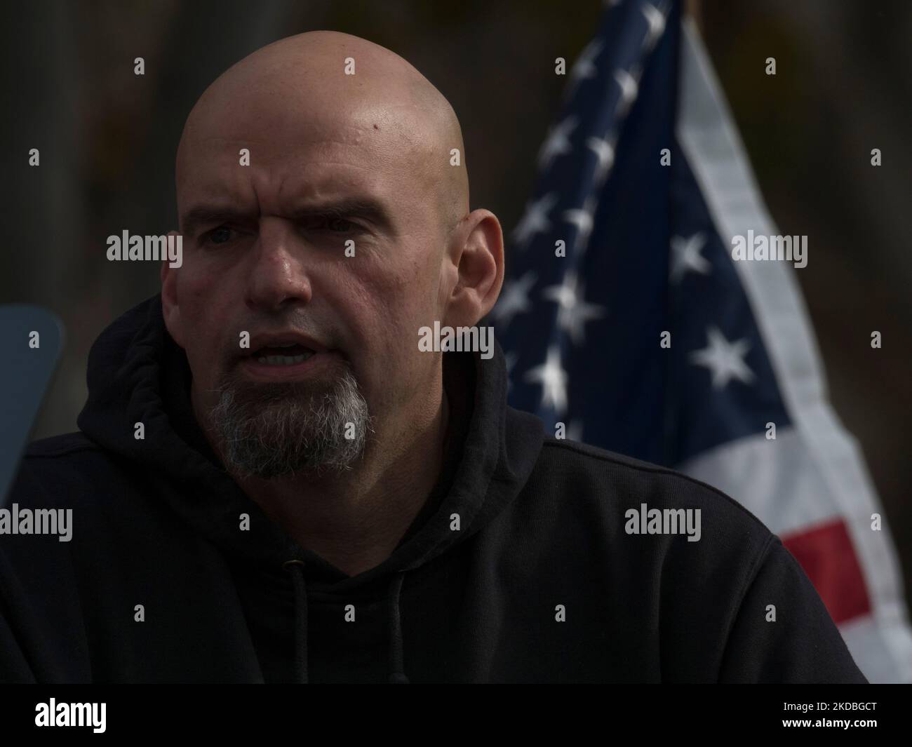 Pittsburgh, Pennsylvania, Stati Uniti. 5th Nov 2022. Il candidato del Senato degli Stati Uniti John Fetterman raduna i suoi sostenitori per andare a votare. (Credit Image: © sue Dorfman/ZUMA Press Wire) Foto Stock