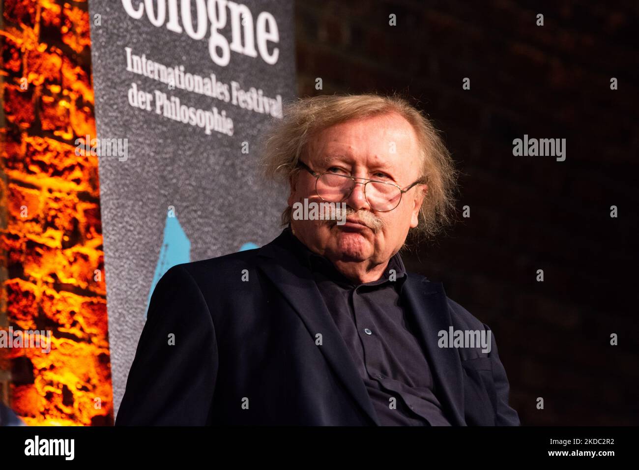 Peter Sloterdijk , un filosofo tedesco, partecipa al 10th Phil.cologne International Philosophy Festival di Colonia, Germania, il 13 giugno 2022 (Photo by Ying Tang/NurPhoto) Foto Stock