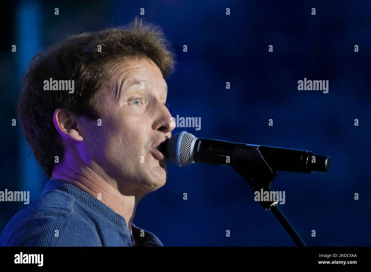 James Blunt concerto dal vivo all'Anfiteatro del Vittoriale di Gardone Riviera Brescia 27 2022 giugno (Foto di Andrea Ripamonti/NurPhoto) Foto Stock