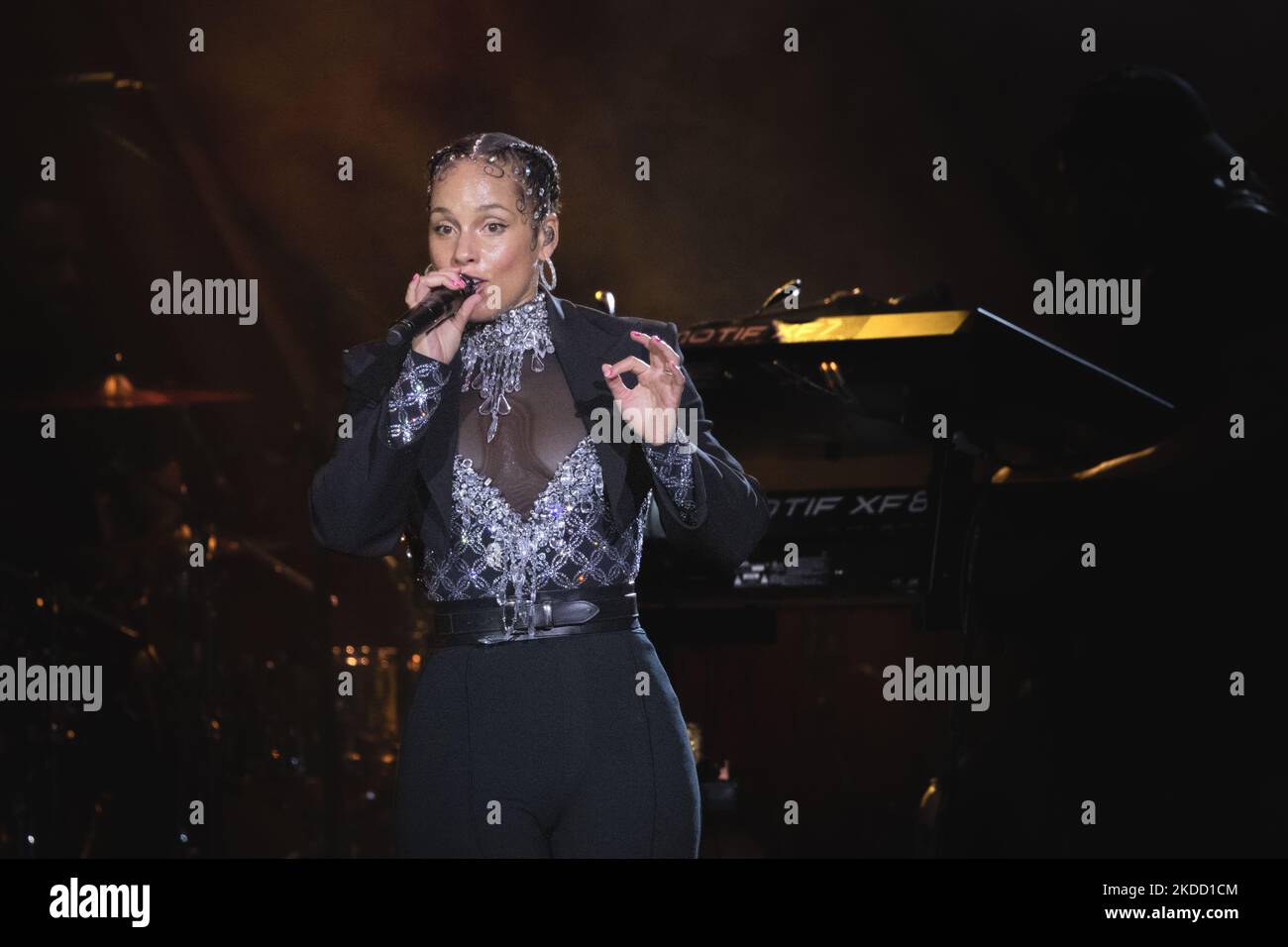Alicia Keys concerto dal vivo al Mediolanum Forum di Assago 28 2022 giugno (Foto di Andrea Ripamonti/NurPhoto) Foto Stock