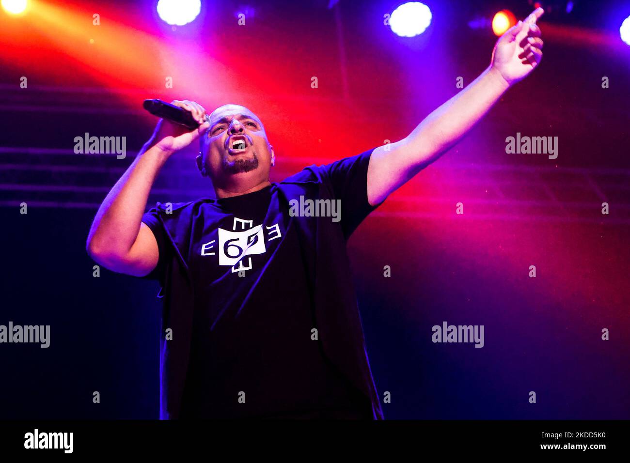 Jeffrey Jey di Eiffel 65 in concerto all'Ippodromo Snai di Milano il 4 2022 luglio (Foto di Mairo Cinquetti/NurPhoto) Foto Stock