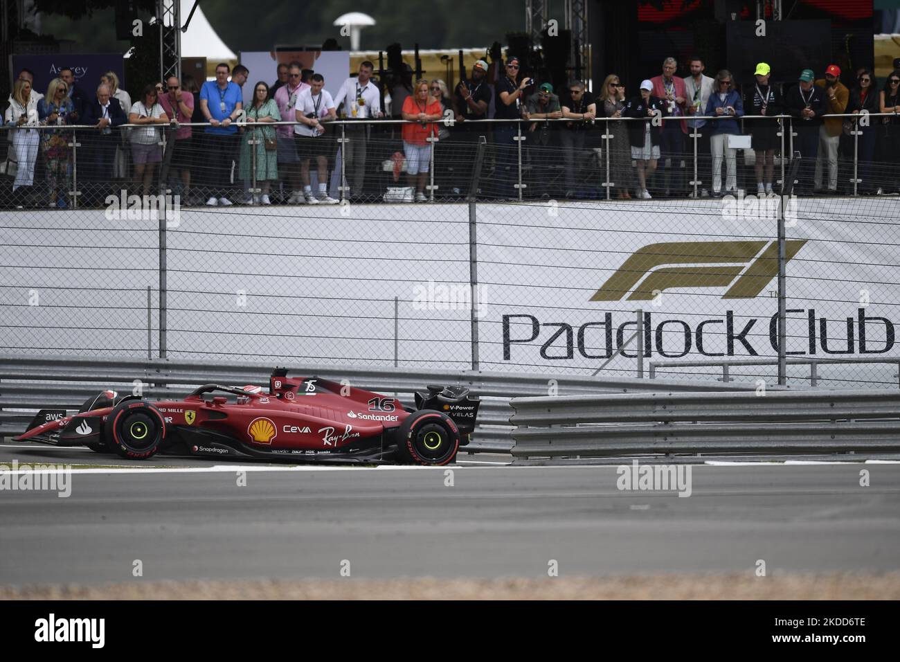 Charles Leclerc di Monaco e Ferrari durante la gara del Gran Premio di Gran Bretagna F1 a Silverstone il 3 luglio 2022 a Northampton, Regno Unito. (Foto di Jose Breton/Pics Action/NurPhoto) Foto Stock