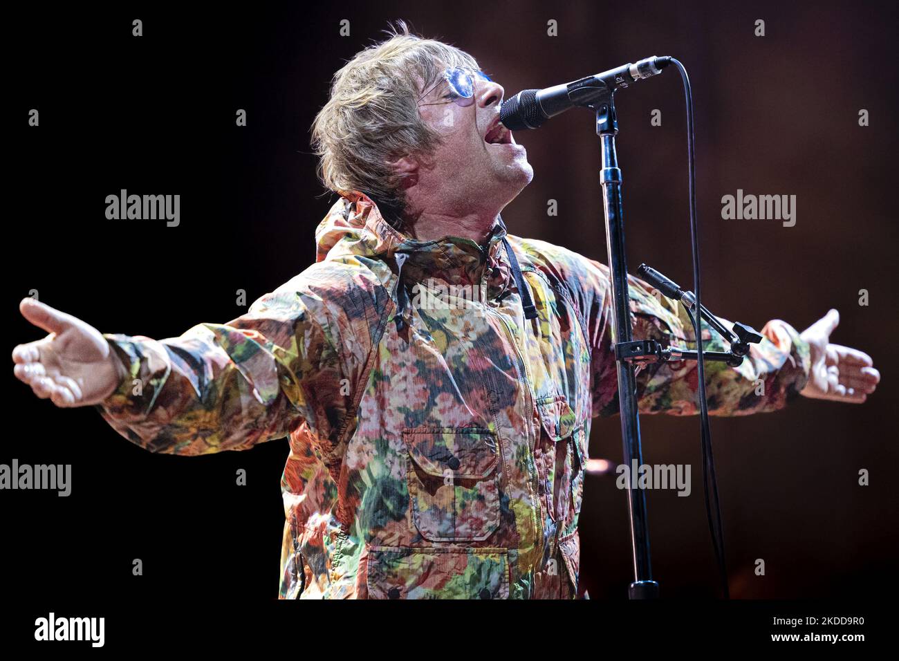 Concerto dal vivo di Liam Gallagher al Festival estivo di Lucca Luglio 6 2022 (Foto di Andrea Ripamonti/NurPhoto) Foto Stock