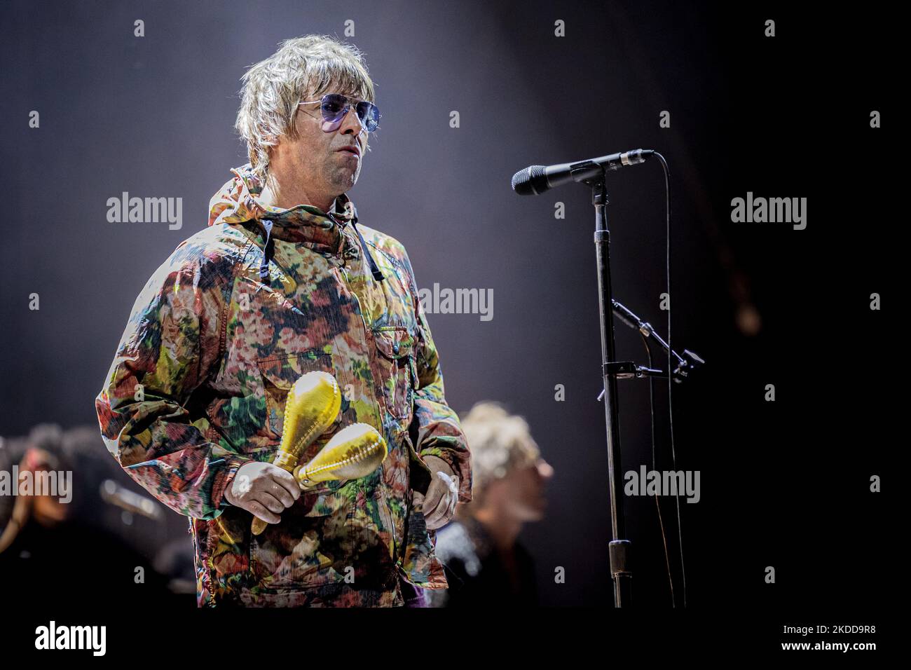 Concerto dal vivo di Liam Gallagher al Festival estivo di Lucca Luglio 6 2022 (Foto di Andrea Ripamonti/NurPhoto) Foto Stock