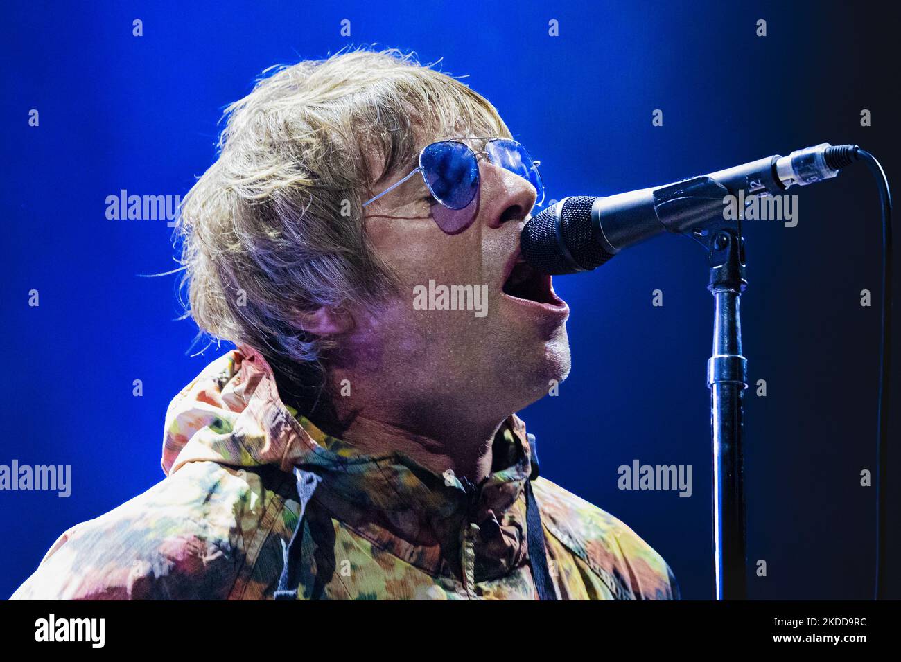 Concerto dal vivo di Liam Gallagher al Festival estivo di Lucca Luglio 6 2022 (Foto di Andrea Ripamonti/NurPhoto) Foto Stock