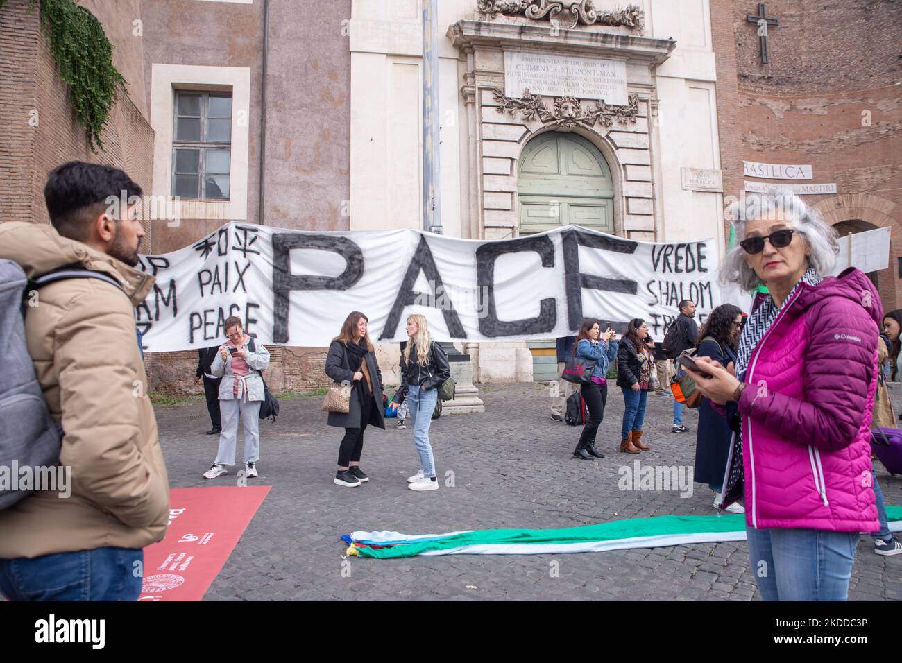 Roma, Italia. 5th Nov 2022. Manifestazione nazionale per la pace a Roma organizzata dalla rete Italiana di disarmo (Credit Image: © Matteo Nardone/Pacific Press via ZUMA Press Wire) Foto Stock