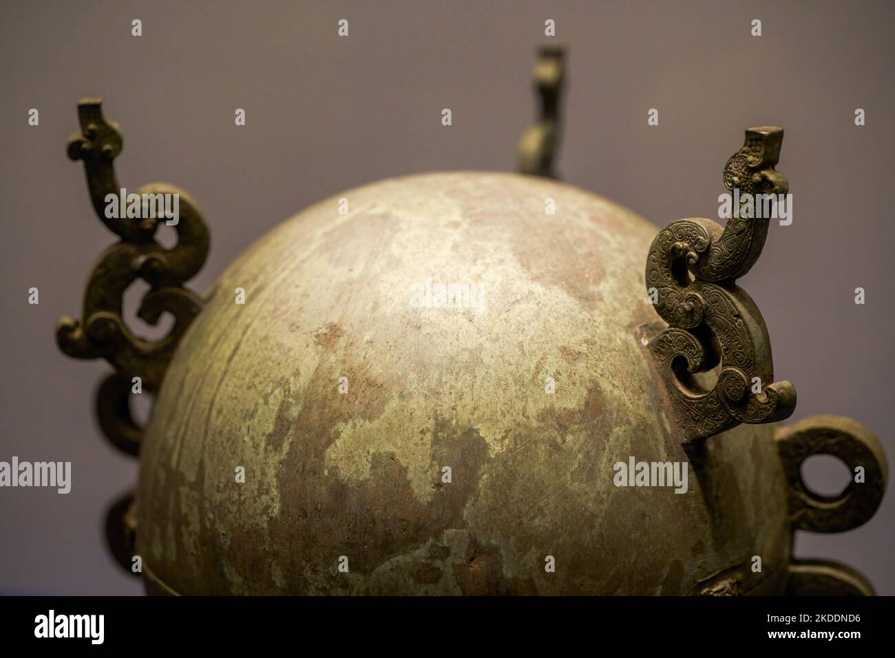 Reliquie culturali dei vasi di bronzo della cultura Bashu e Sichuan nell'antica Cina Foto Stock