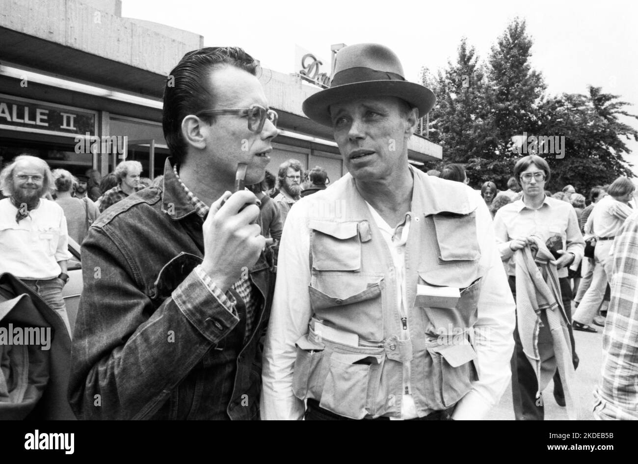 Congresso del Partito Federale i Verdi nella Westfalenhalle su 21.06.1980 a Dortmund. Joseph Beuys. (M.), Germania Foto Stock