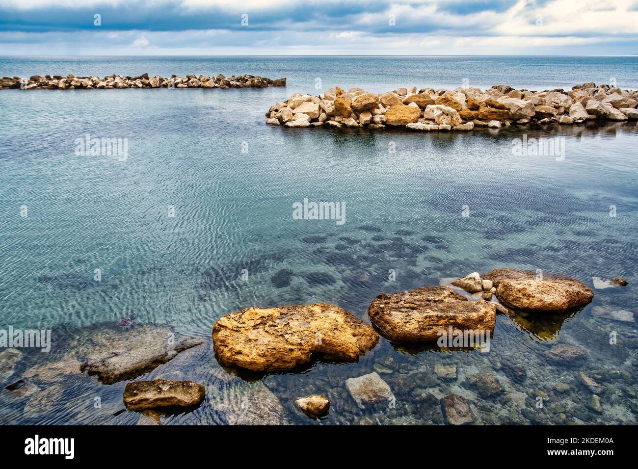 Lungomare della costa di Trapani in Sicilia Foto Stock