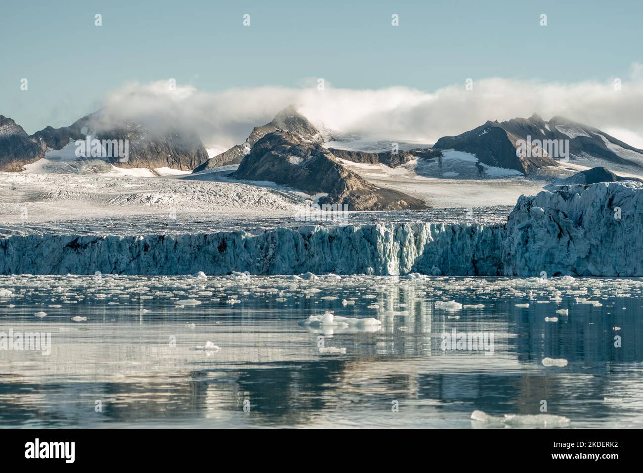 Paesaggio artico del Mare del Nord, Longyearbyen, Svalbard, Norvegia Foto Stock
