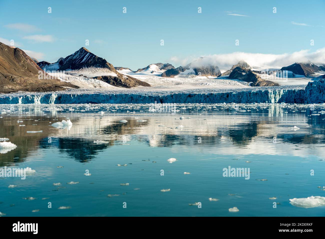 Paesaggio artico del Mare del Nord, Longyearbyen, Svalbard, Norvegia Foto Stock