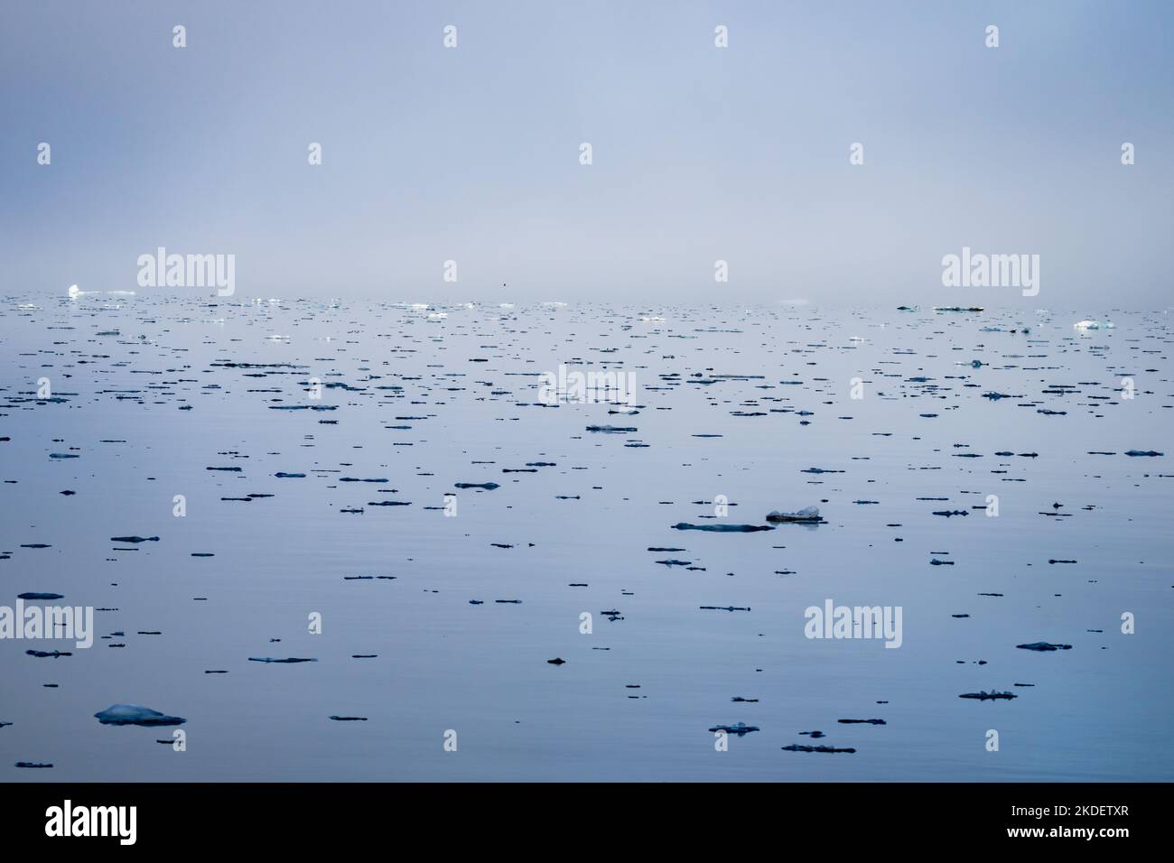 Paesaggio artico del Mare del Nord, Longyearbyen, Svalbard, Norvegia Foto Stock
