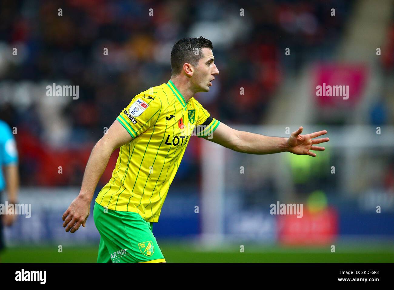 AESSEAL New York Stadium, Rotherham, Inghilterra - 5th novembre 2022 Kenny McLean (23) di Norwich City - durante il gioco Rotherham contro Norwich City, Sky Bet Championship, 2022/23, AESSEAL New York Stadium, Rotherham, Inghilterra - 5th novembre 2022 Credit: Arthur Haigh/WhiteRosePhotos/Alamy Live News Foto Stock