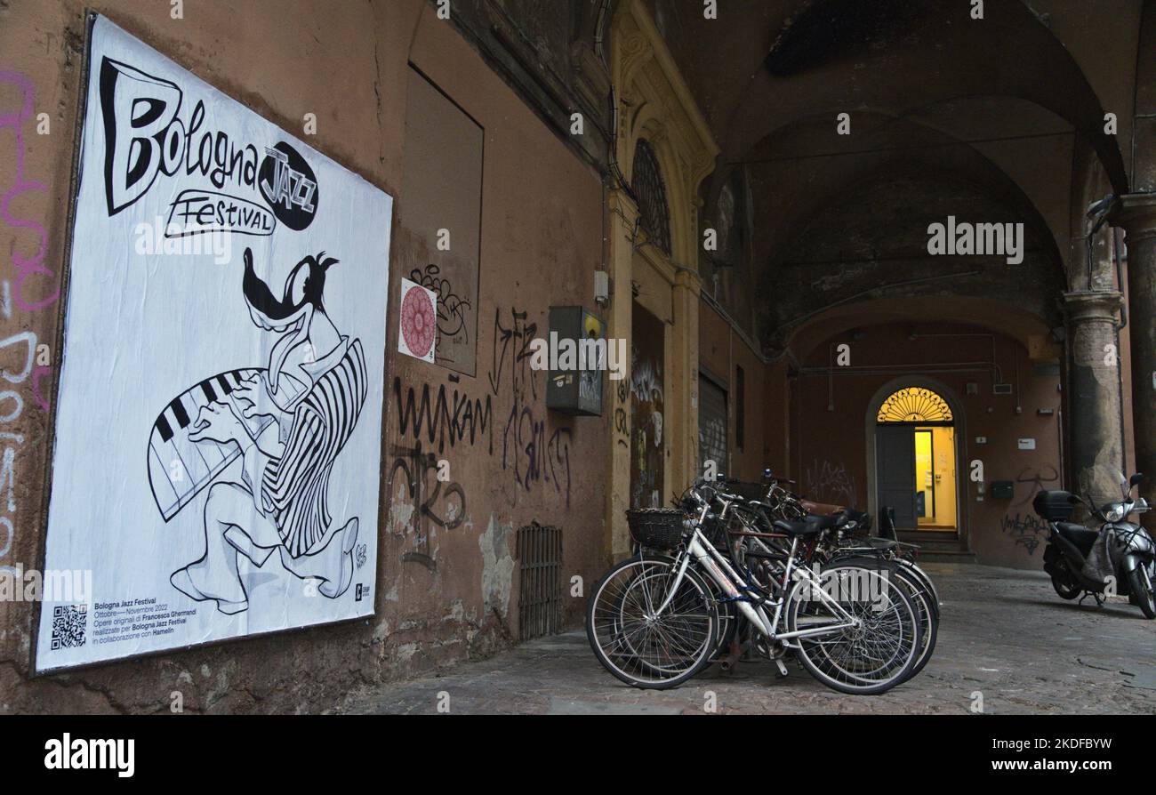 La porta d'oro del Bologna Jazz Festival Foto Stock