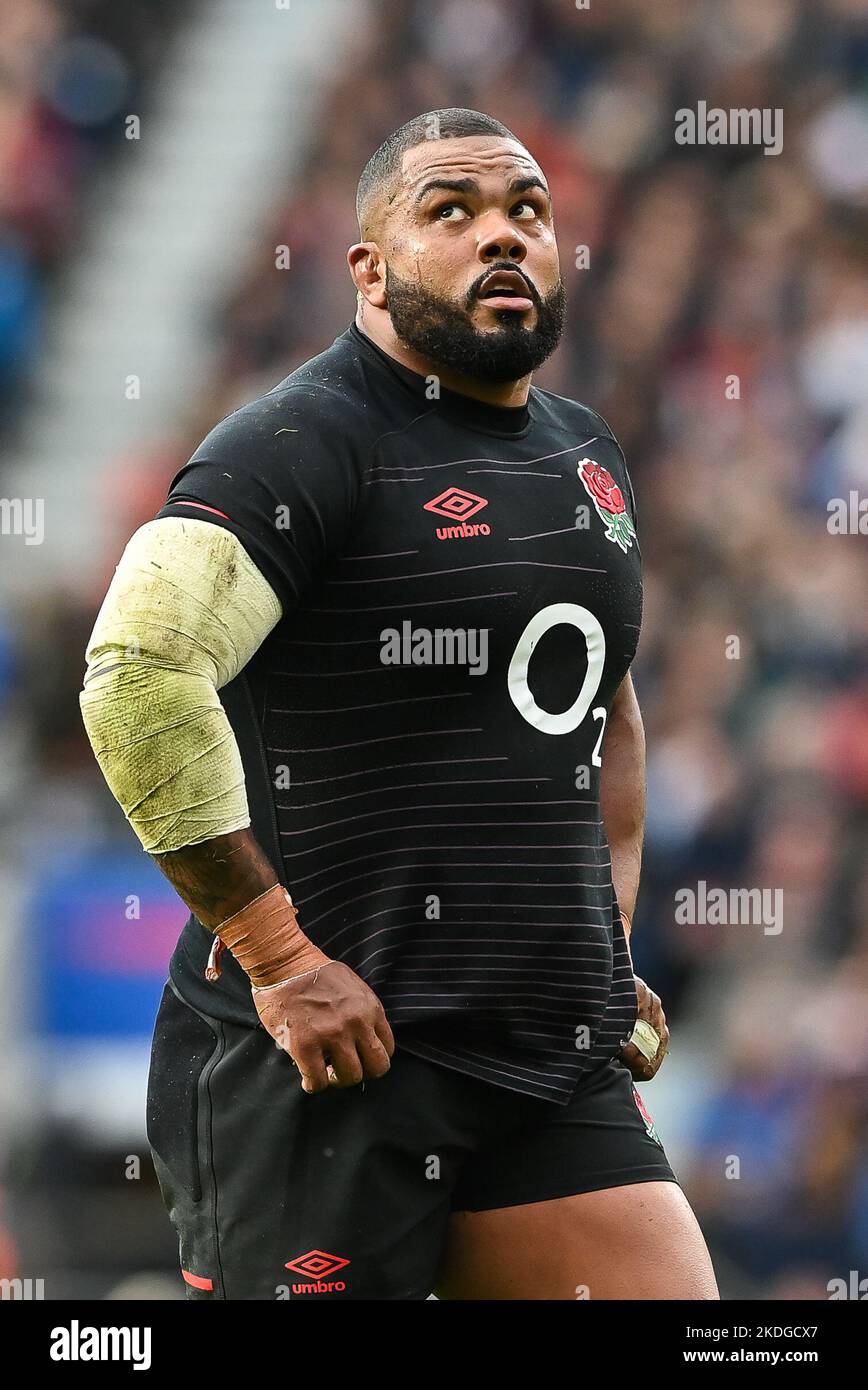 Kyle Sinckler d'Inghilterra durante la partita internazionale d'autunno Inghilterra vs Argentina al Twickenham Stadium, Twickenham, Regno Unito, 6th novembre 2022 (Foto di Craig Thomas/News Images) Foto Stock