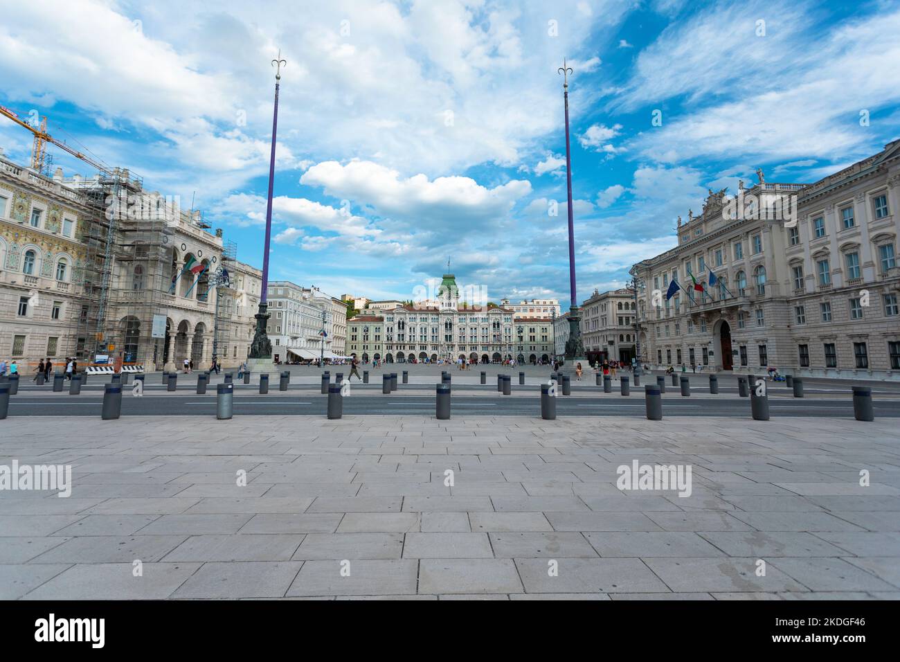 Piazza dell'unità d'Italia a Trieste Foto Stock