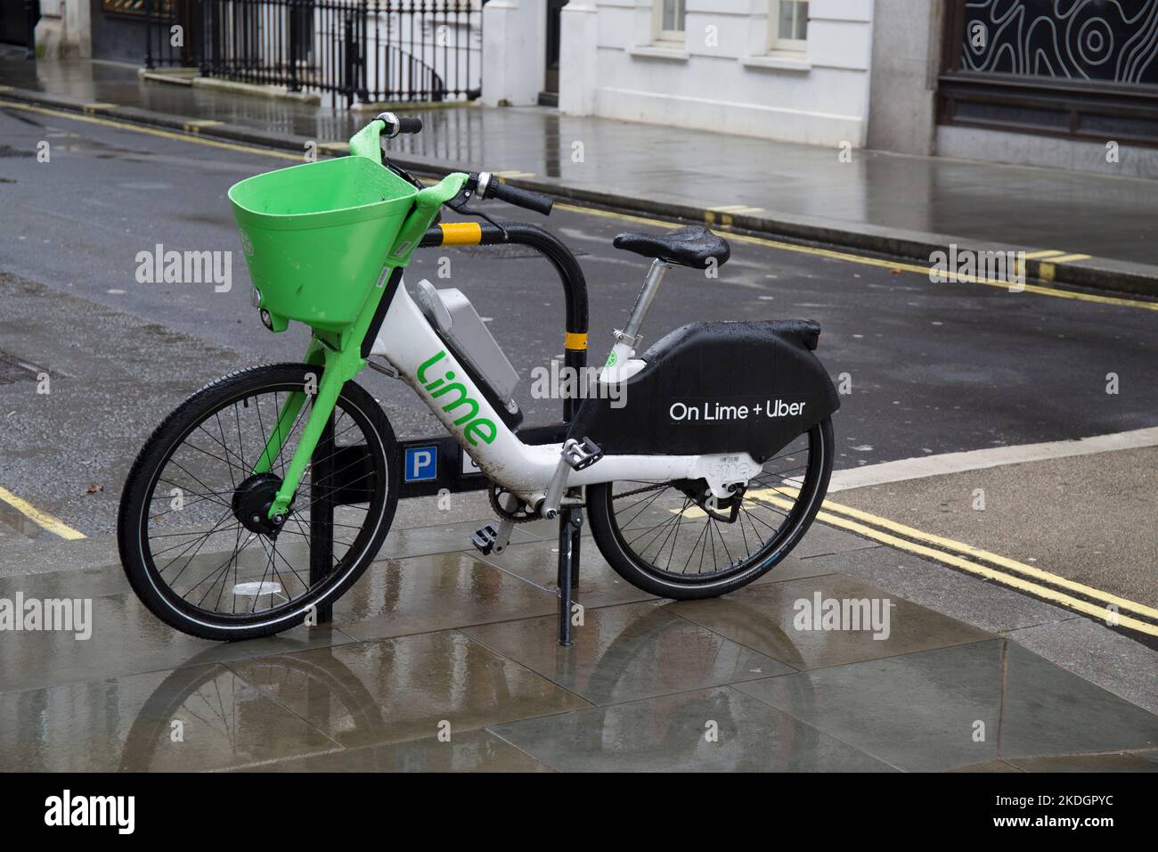 Lime Hire Cycle Regent Street Westminster London West End Foto Stock
