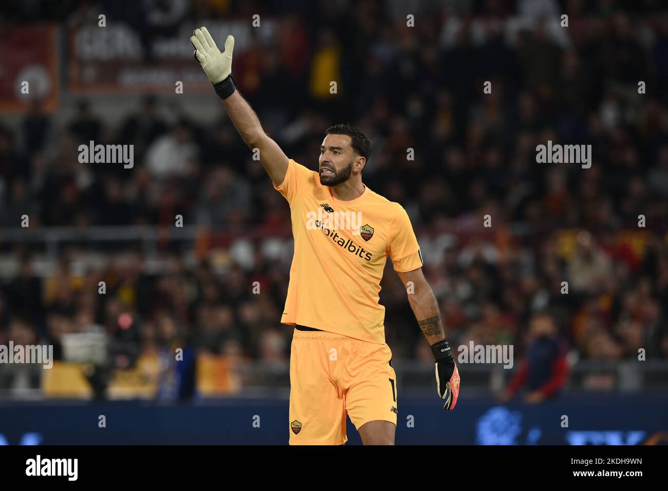 Roma, Italia. 06th Nov 2022. Rui Patricio (Roma) durante la Serie Italiana Una partita tra Roma 0-1 Lazio allo Stadio Olimpico il 6 novembre 2022 a Roma. Credit: Maurizio Borsari/AFLO/Alamy Live News Credit: AFLO Co. Ltd./Alamy Live News Foto Stock