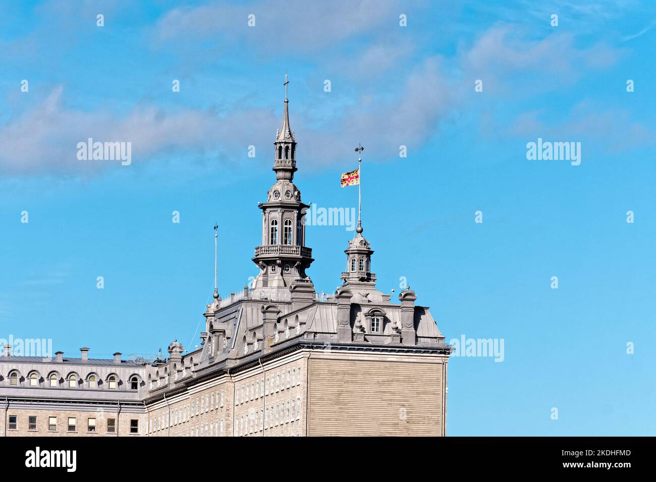 Tetto della Laval University a Quebec City Foto Stock