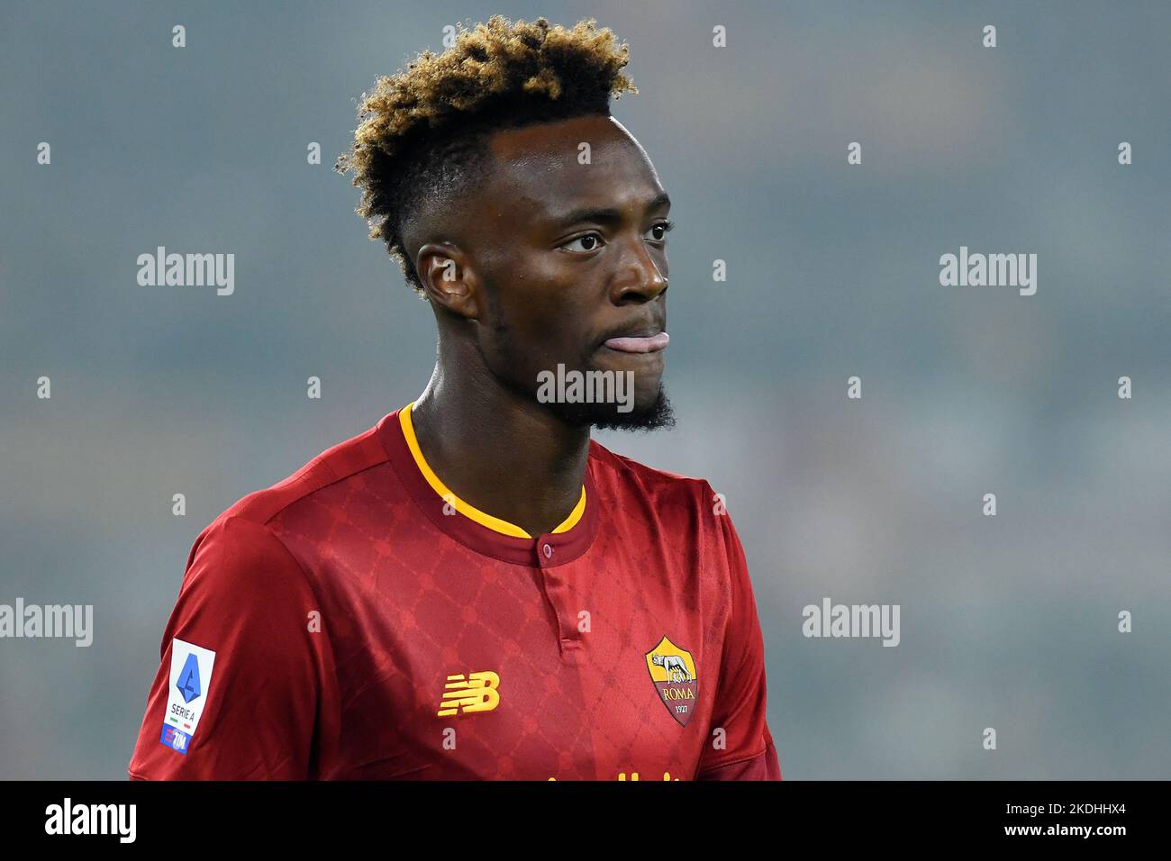 Roma, Italia. 06th Nov 2022. Tammy Abraham di AS Roma durante il calcio Serie A Match, Stadio Olimpico, AS Roma contro Lazio, 06th Nov 2022 Photographer01 Credit: Independent Photo Agency/Alamy Live News Foto Stock