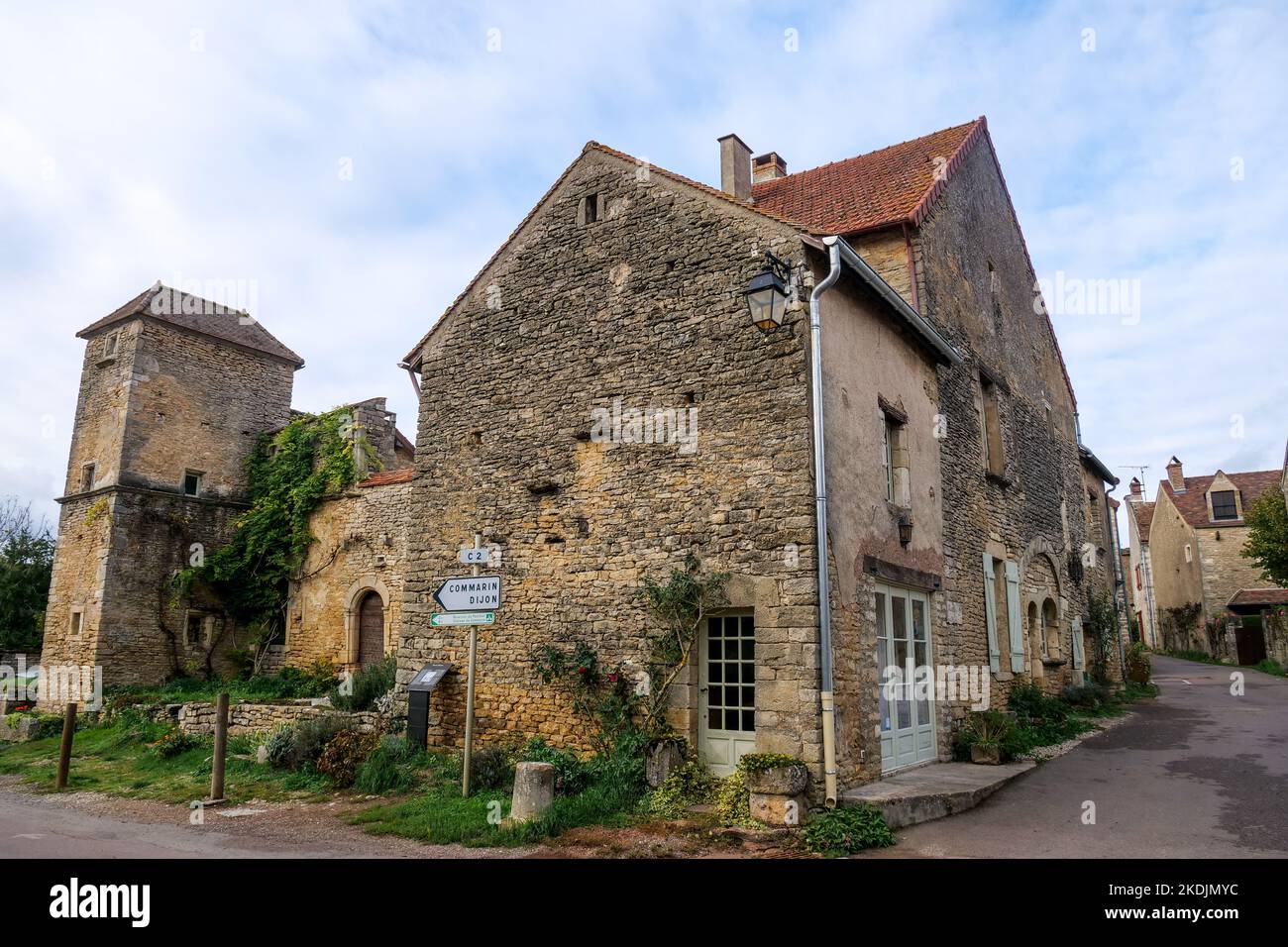 Châteauneuf-en-Auxois, Cote d'Or, Borgogna, Francia Foto Stock