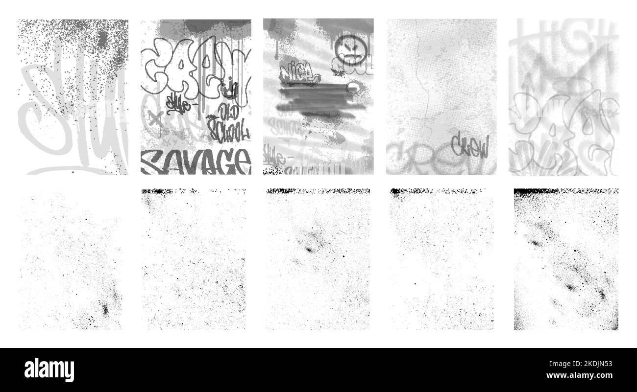 Timbri texture overlay Big Set. Collezione testurizzata Illustrazione Vettoriale