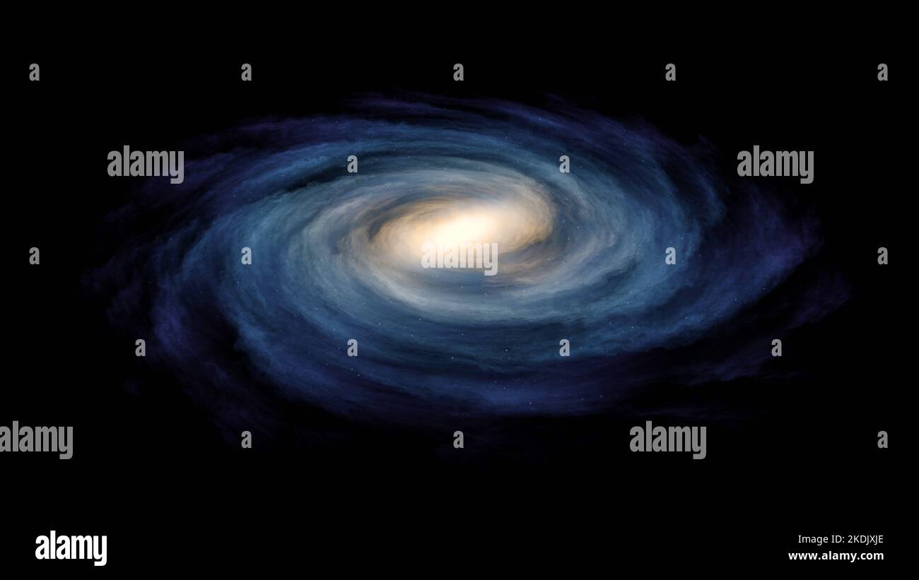 Galassia della Via Lattea, miliardi di stelle e pianeti. Il filo galattico Perseus-Pegasus, un complesso di supercluster Whale-Fish, un gruppo locale di galassie Foto Stock