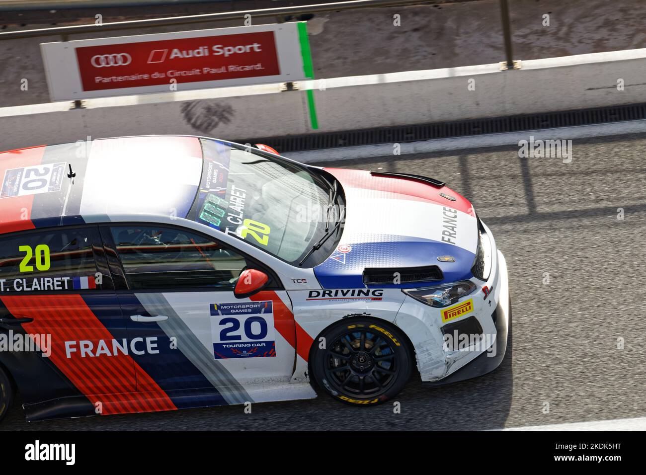 TOURING FIA Motorsports Games Paul Ricard, le Castellet, FRANCIA, 30/10/2022 Florent 'MrCrash' B. Foto Stock