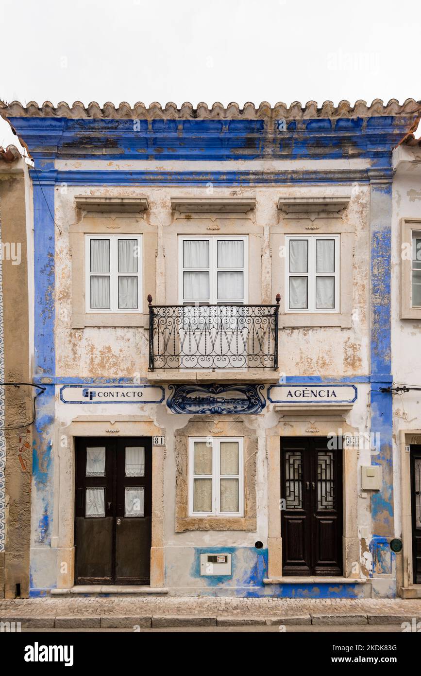 Tipica casa portoghese, Tavira, Algarve, Portogallo Foto Stock