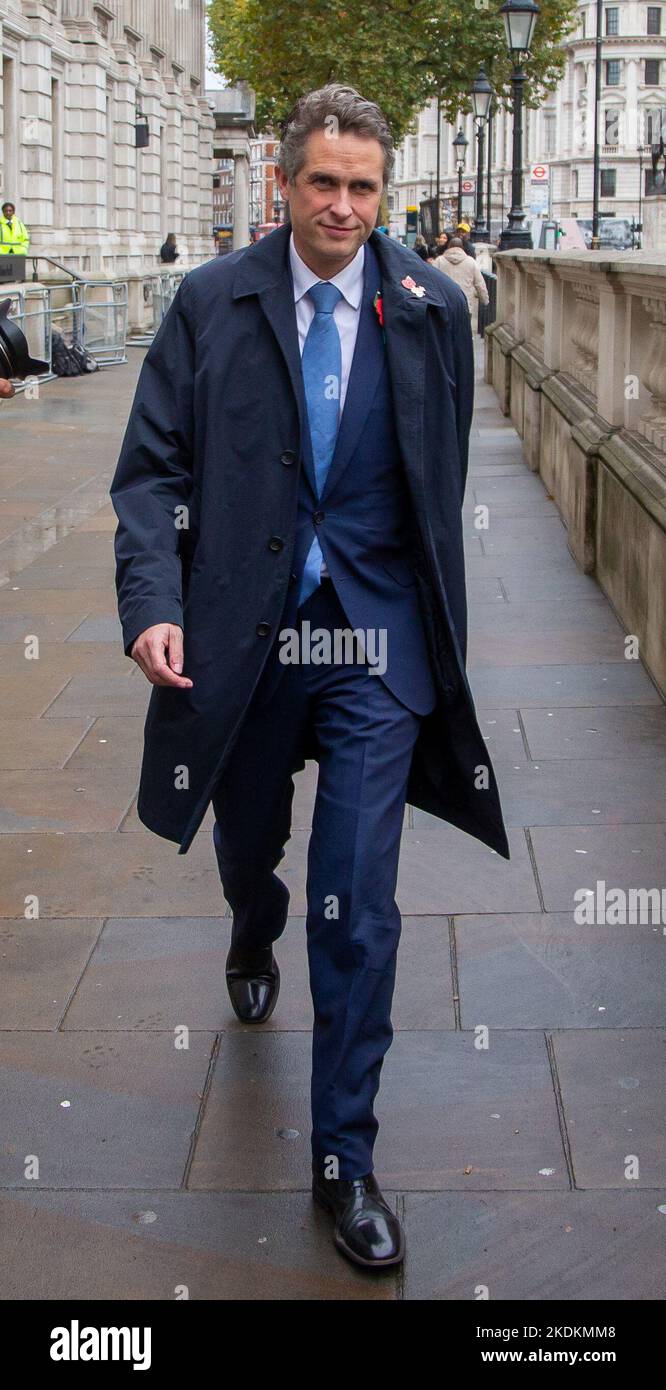 Londra, Inghilterra, Regno Unito. 7th Nov 2022. Ministro senza portafoglio  GAVIN WILLIAMSON è visto a Whitehall. (Credit Image: © Tayfun Salci/ZUMA  Press Wire) Credit: ZUMA Press, Inc./Alamy Live News Credit: ZUMA Press,