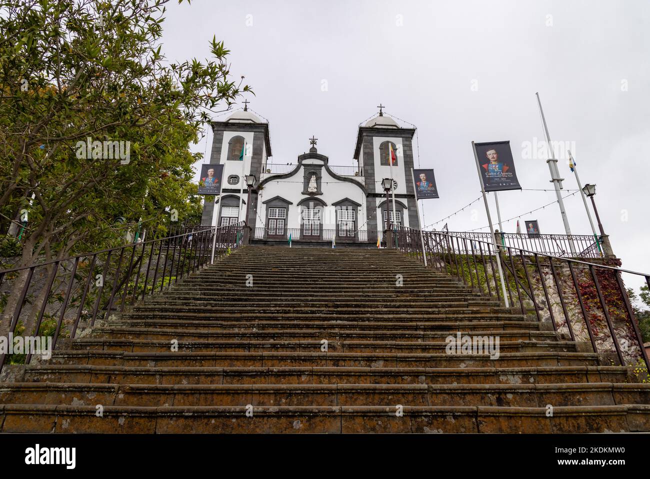 Igreja da Nossa Senhora do Monte, Funchal, Madeira, Monte, Portogallo Foto Stock