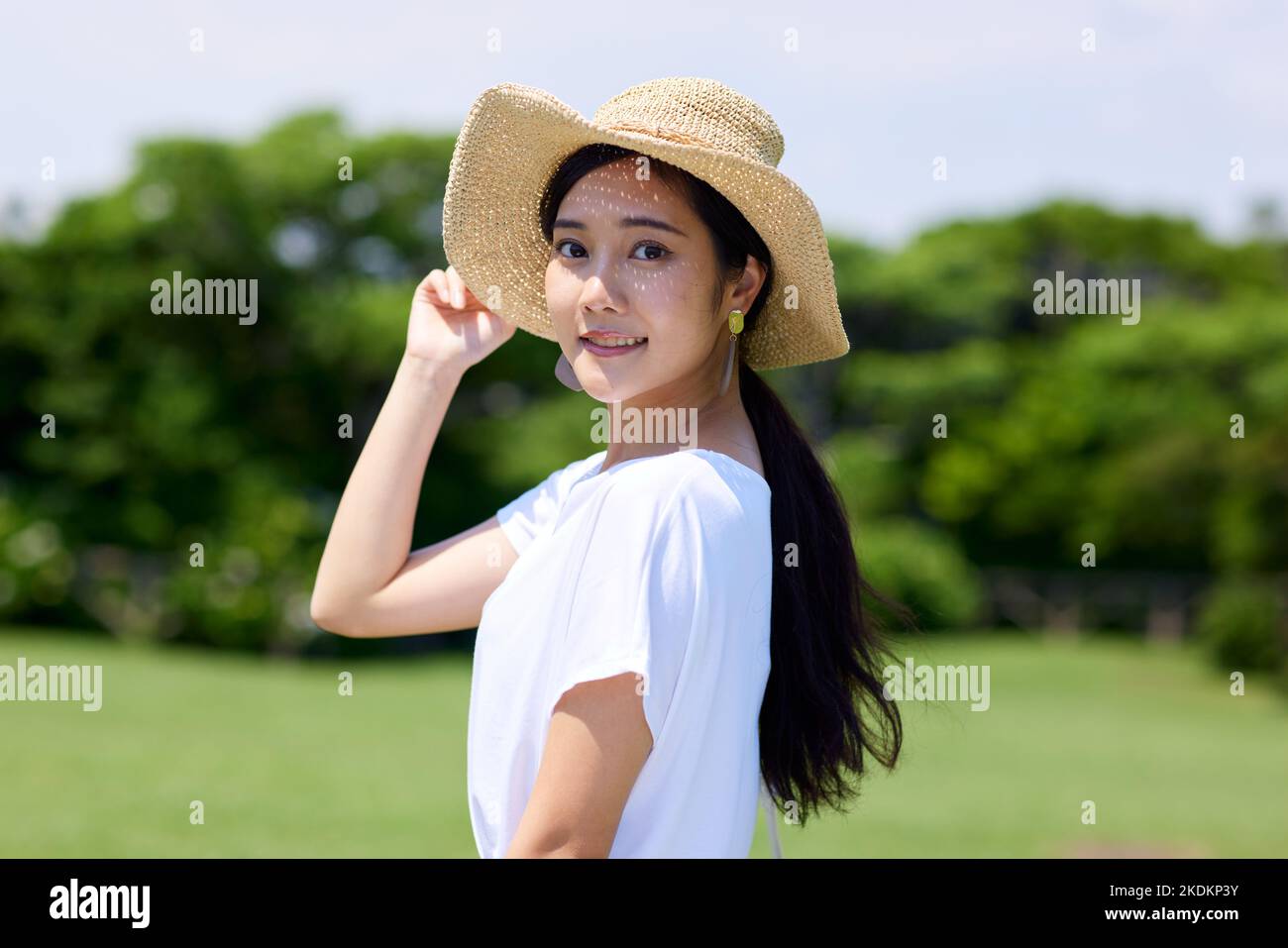 Giovane donna giapponese ritratto Foto Stock