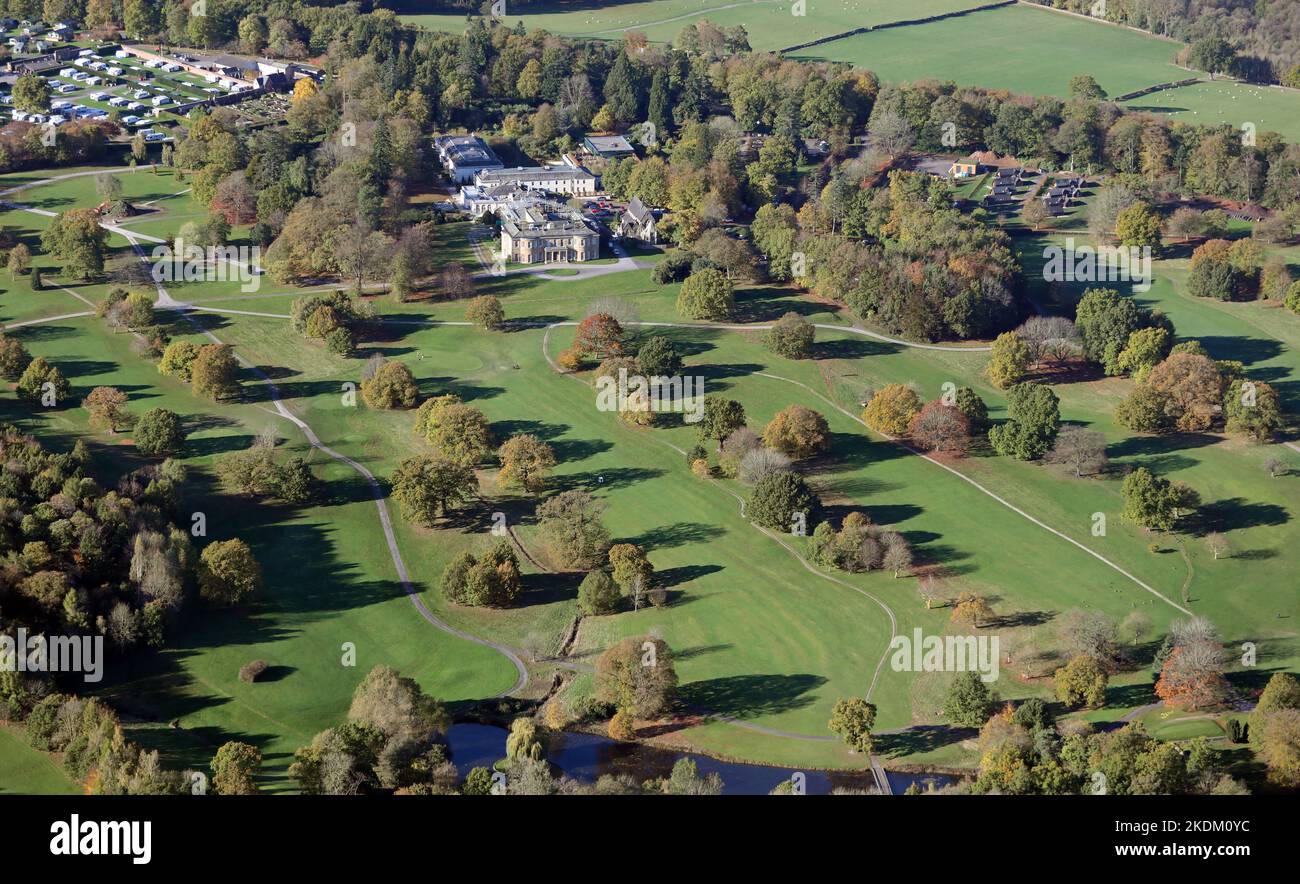Vista aerea di Rudding Park, Harrogate, North Yorkshire Foto Stock