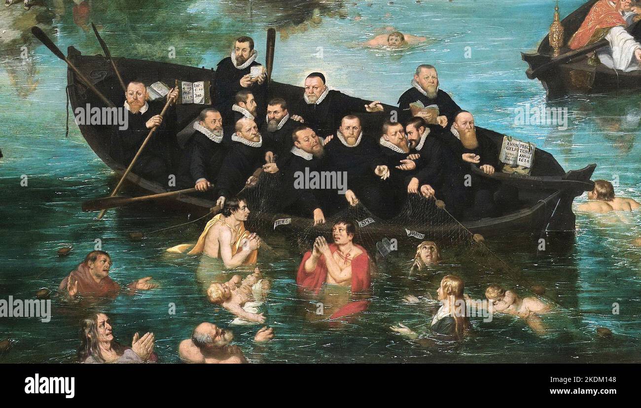 Adriaen Pietersz - pesca d'anima - 1614 Foto Stock