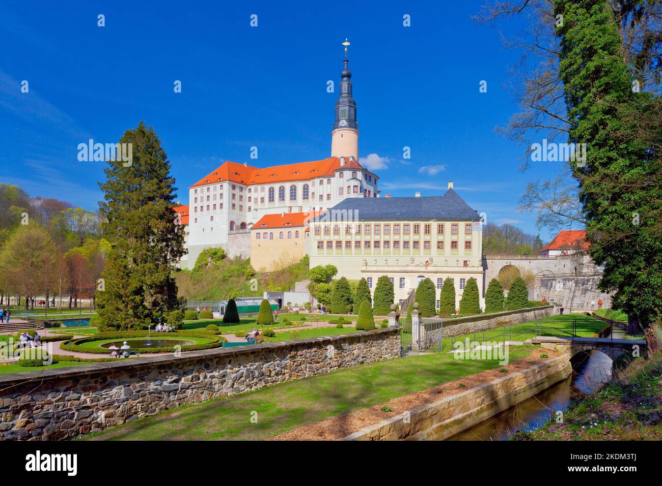 Weesenstein Castello vicino a Dresda, Germania Foto Stock