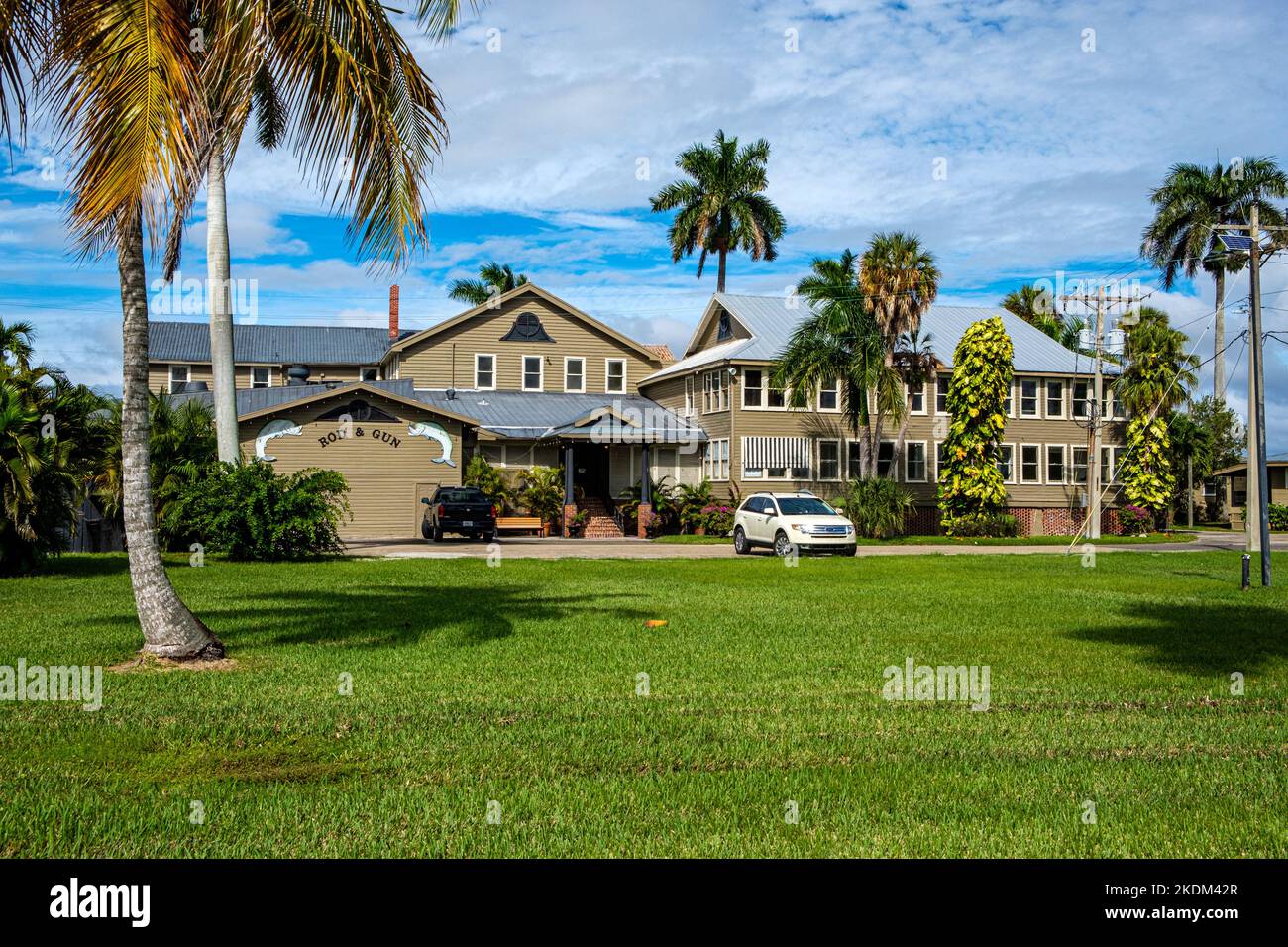 Everglades Rod and Gun Club, Broadway Avenue West, Everglades City, Florida Foto Stock