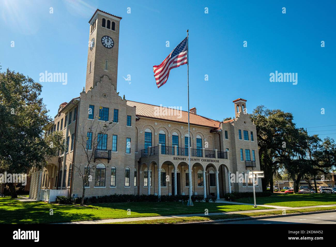 Hendry County Courthouse, East Hickpochee Avenue, LaBelle, Florida Foto Stock