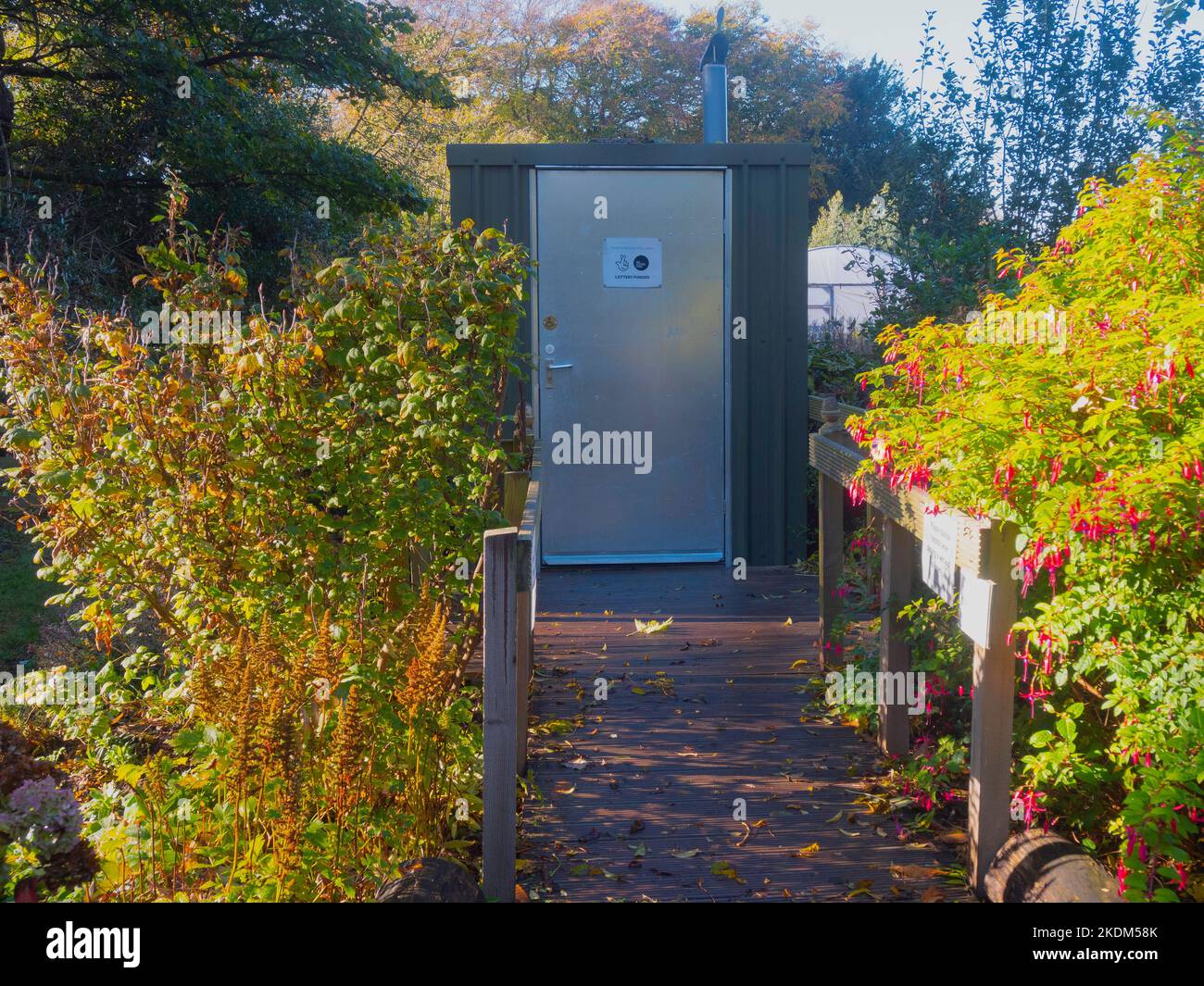 Il priorato di Guisborough dispone di una toilette per compostaggio costruita con fondi National Lottery Foto Stock