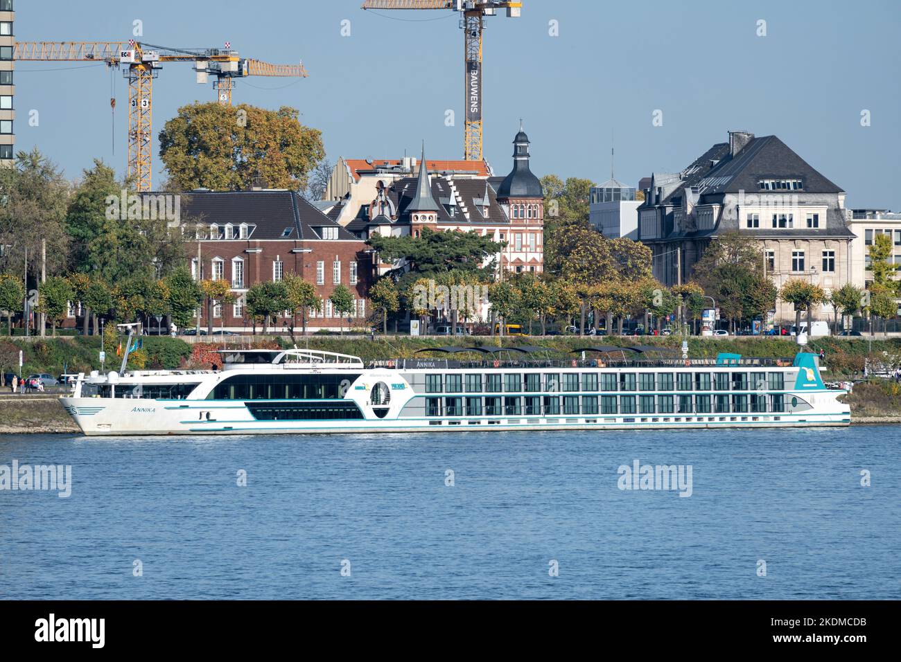 Nave da crociera sul fiume ANNIKA a Colonia, Germania Foto Stock