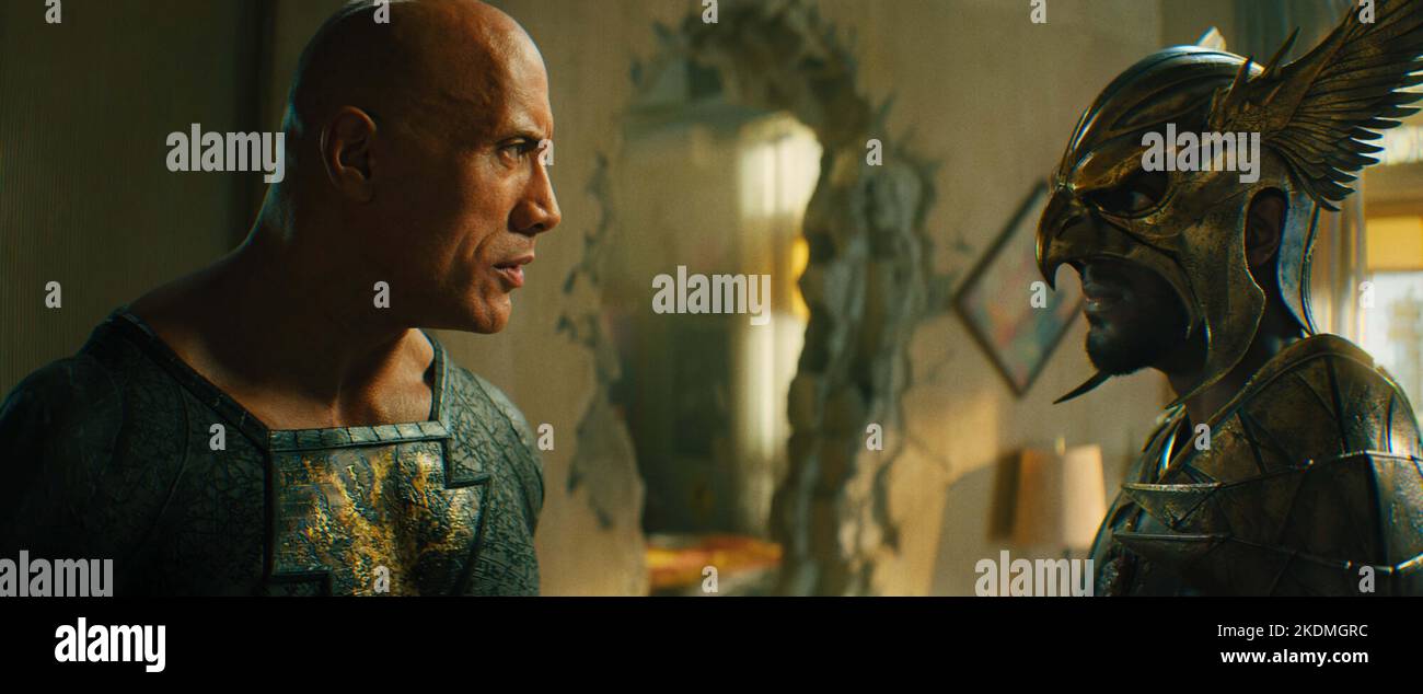 BLACK ADAM (2022) DWAYNE JOHNSON ALDIS HODGE JAUME COLLET-SERRA (DIR) COLLEZIONE WARNER BROS/MOVIESTORE Foto Stock
