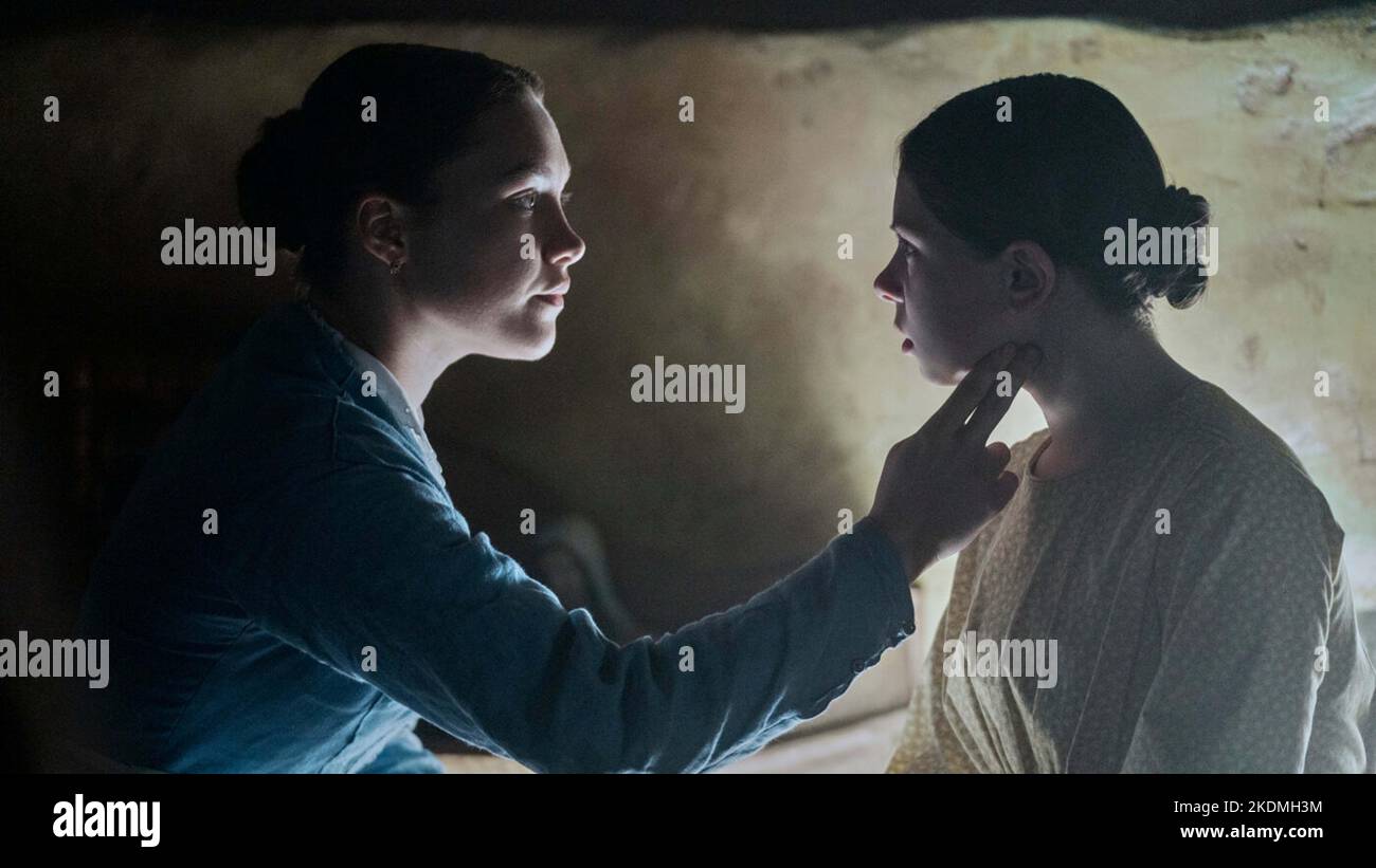 LA MERAVIGLIA (2022) FIRENZE PUGH KILA LORD CASSIDY SEBASTIAN LELIO (DIR) COLLEZIONE NETFLIX/MOVIESTORE Foto Stock