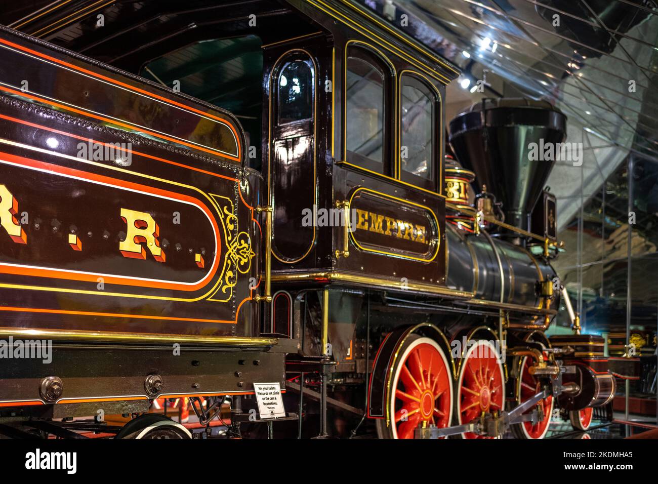 La locomotiva Empire numero 13 costruita da Baldwin Locomotiva opere, utilizzato per la Virgina e Truckee Railroad per il trasporto merci Foto Stock