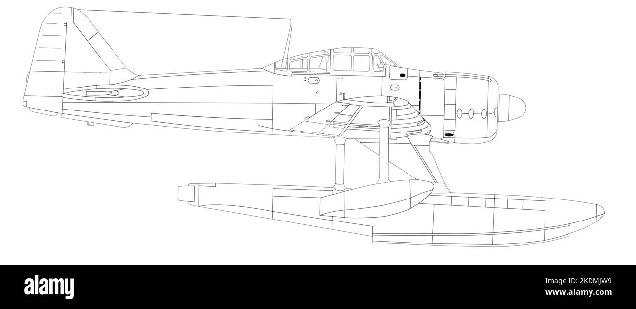 Nakajima A6M2-N (Rufe) Foto Stock