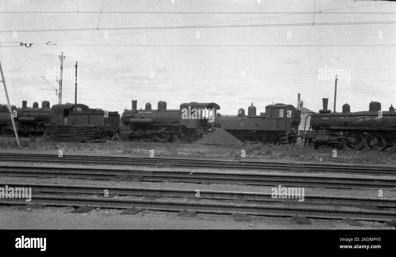 Locomotiva a vapore in previsione della rottamazione Foto Stock