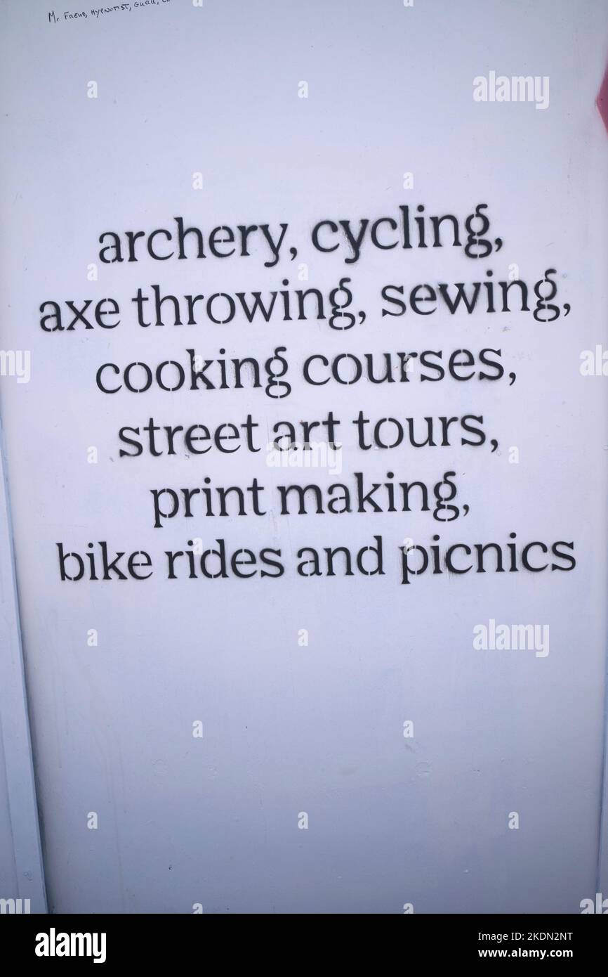 Campagna promozionale Billboard per la città di Bristol Inghilterra Regno Unito Foto Stock