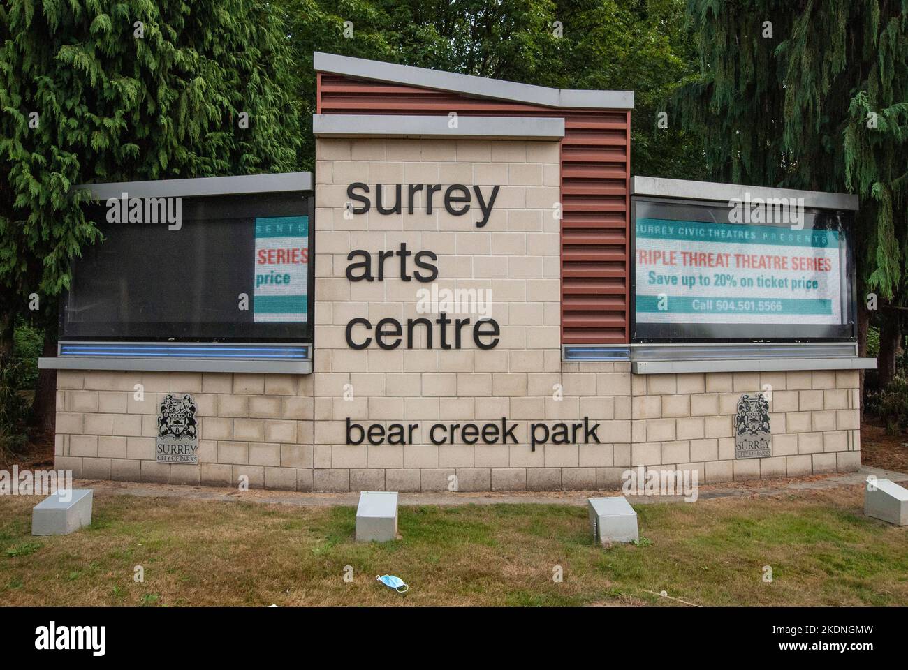 Surrey Arts Centre a Bear Creek Park, Surrey, British Columbia, Canada Foto Stock