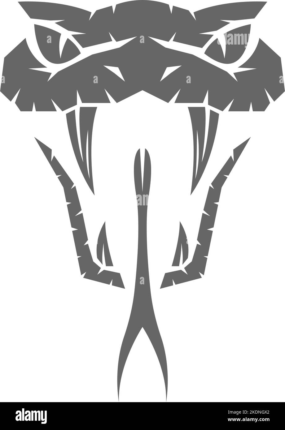 Logo Python icona disegno vettore di illustrazione Illustrazione Vettoriale